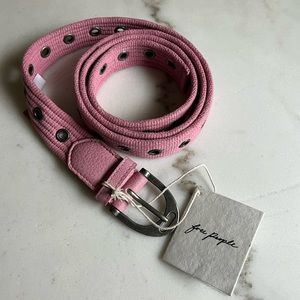 Free People Pink Hole Belt